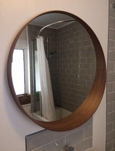 Stockholm Mirror, Walnut Veneer