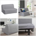 Ikea LYCKSELE HAVET 2-seat sofa-bed Knisa light grey