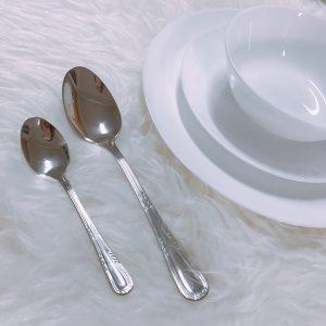 Hammered Sleek 6 pcs table spoons