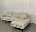 CONGO 3 seater couch with chaise, Beige, L Shape couch
