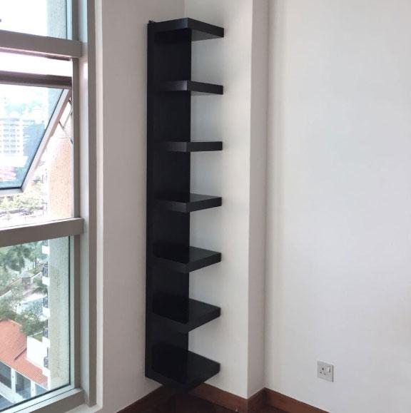 IKEA LACK Wall shelf unit, black