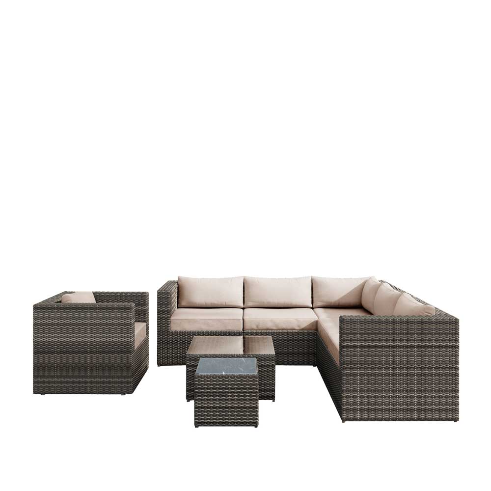 IDIYA HOUSTON Outdoor Sofa Set, Nature