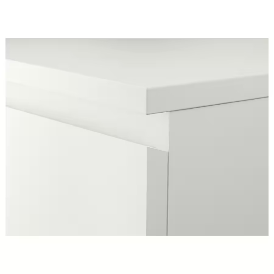 IKEA MALM Bedside Table, Chest of 2, White