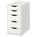 Ikea MALSKYTT - ALEX desk birch-white 140x60 cm