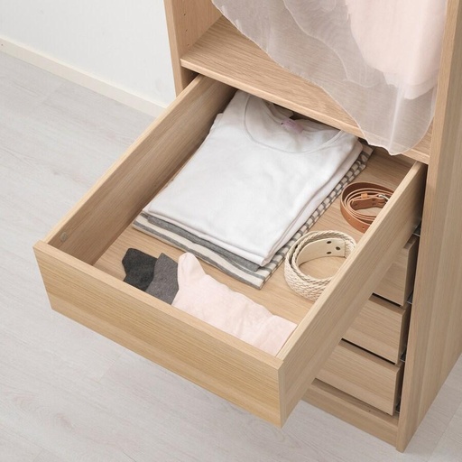 IKEA KOMPLEMENT Drawer, White Stained Oak Effect, 50X58 cm