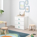 IKEA GODISHUS Chest of 3 Drawers, White 60X64 cm