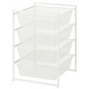 IKEA JONAXEL Storage Combination White 50X51X70 cm