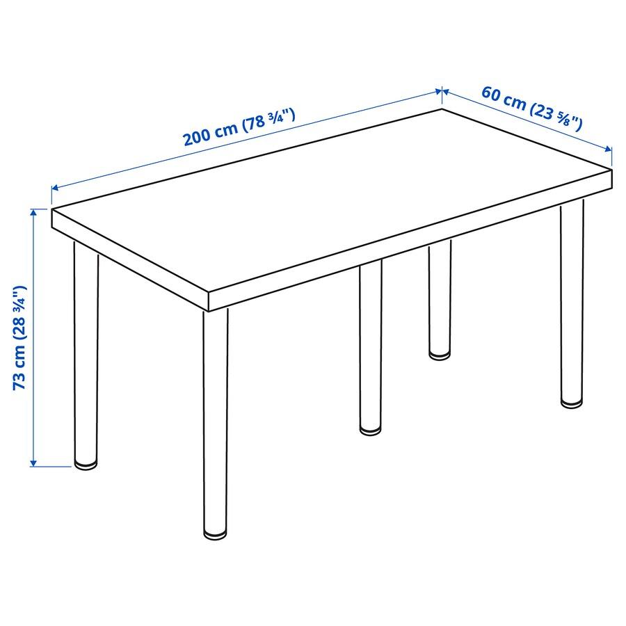 IKEA LAGKAPTEN - ADILS Desk White 200X60 cm