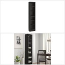 IKEA BILLY - OXBERG Bookcase with Glass Door, Black-Brown, Glass