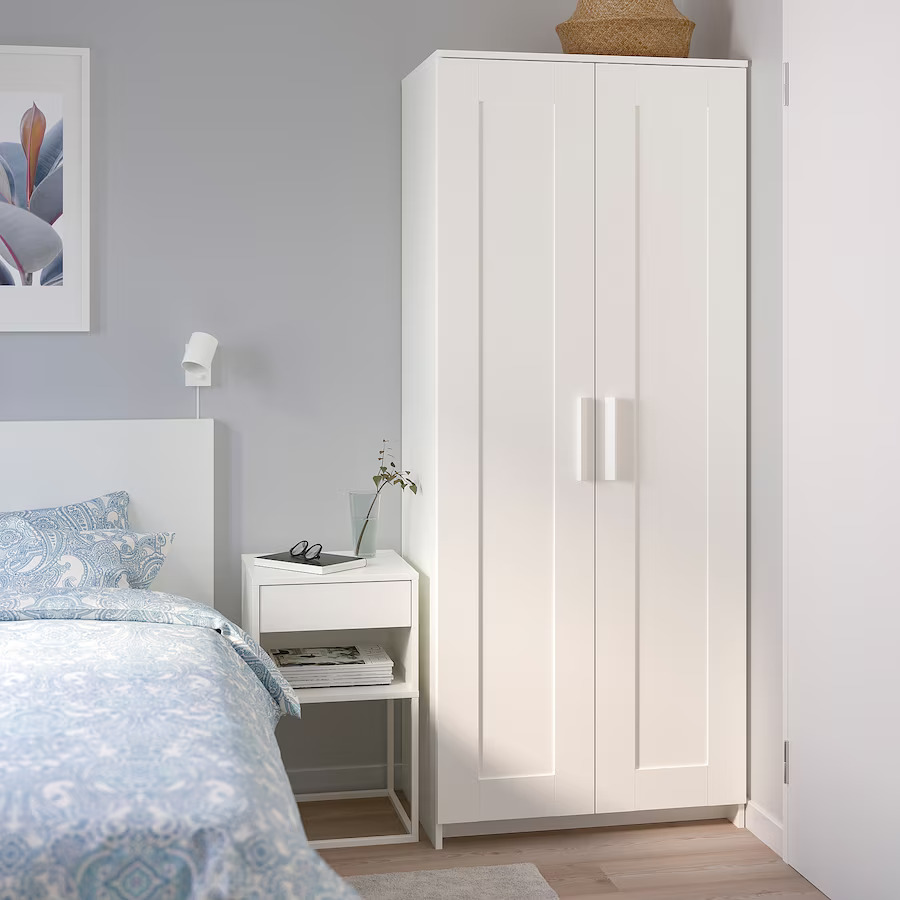 IKEA BRIMNES Wardrobe with 2 Doors, White