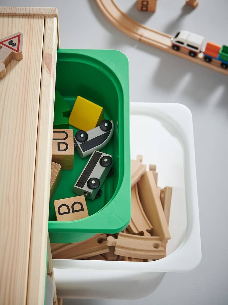 IKEA LILLABO 45-Piece Train Set with Rail