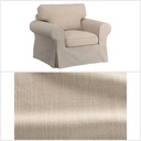 Ikea EKTORP Cover for armchair, Hillared beige
