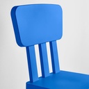 IKEA MAMMUT Children's Chair, In-Outdoor, Blue