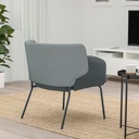 IKEA BINGSTA Armchair, Vissle Dark Grey, Kabusa Dark Grey