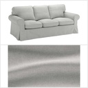 Ikea EKTORP Cover three-seat sofa, Orrsta light grey