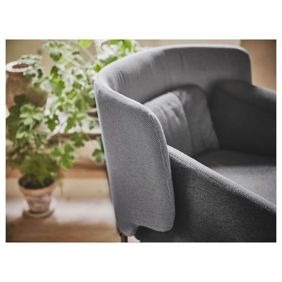 IKEA BINGSTA Armchair, Vissle Dark Grey, Kabusa Dark Grey