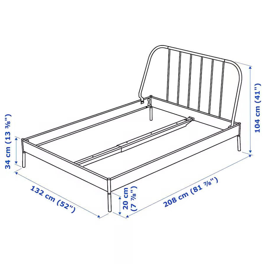 IKEA KOPARDAL Super King Bed Frame| Grey| Luröy