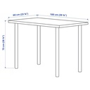 IKEA LINNMON Table Top White with ADILS White Legs 100X60