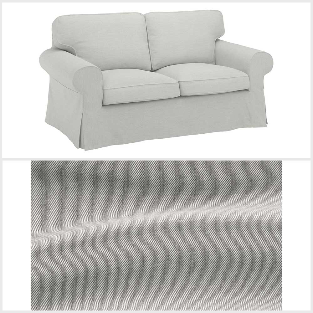 Ikea EKTORP Cover two-seat sofa, Orrsta light grey