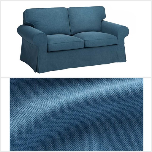 Ikea EKTORP Cover two-seat sofa, Tallmyra blue