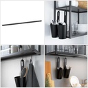 Ikea ENHET rail for hooks anthracite 57 cm