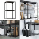 Ikea ENHET wall fr w shelves anthracite 40x30x75 cm