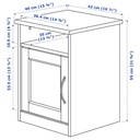 IKEA SONGESAND Bedside Table, White 42X40 cm