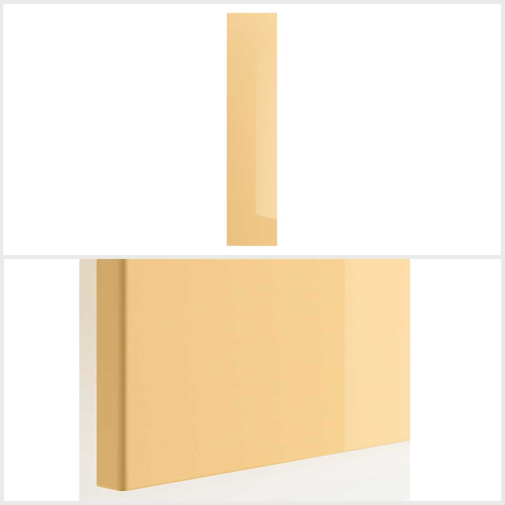 Ikea FARDAL Door with hinges, high-gloss yellow 50x229 cm