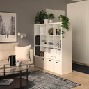 IKEA KALLAX Shelving Unit, High-Gloss White 147X147cm