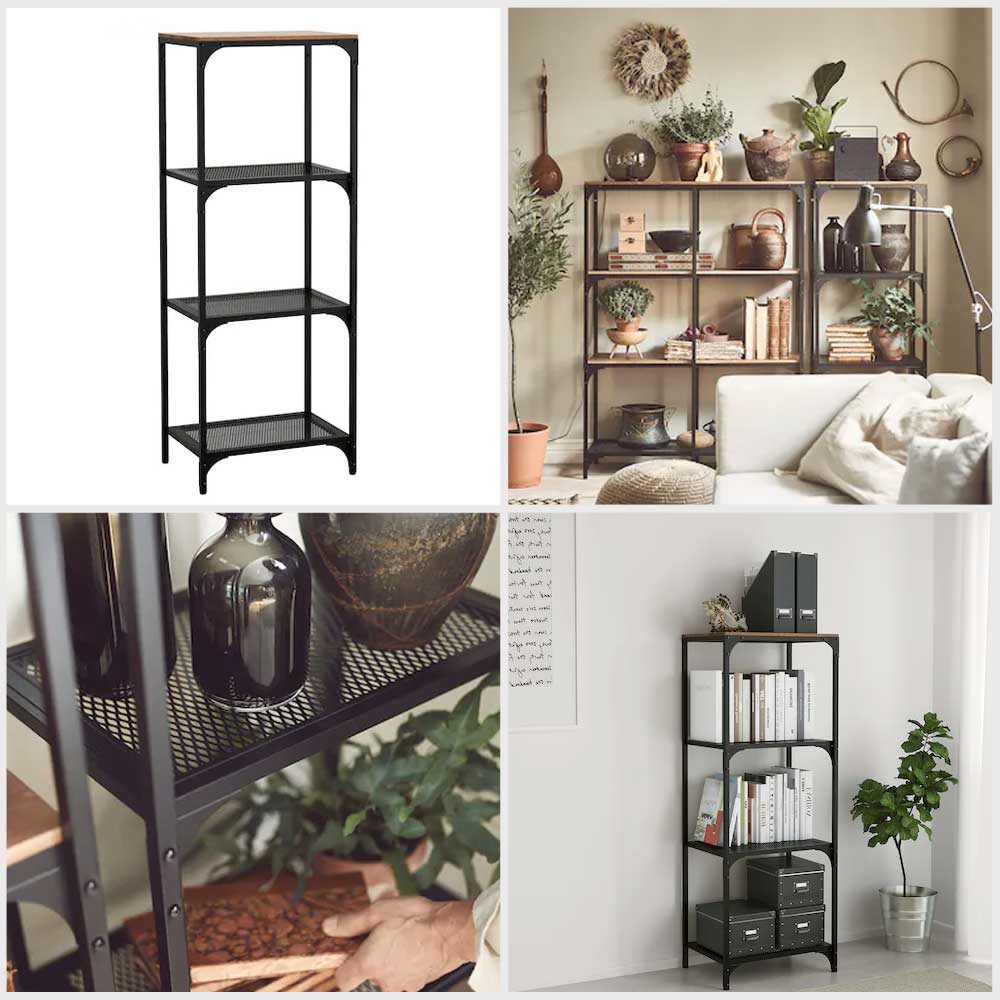 Ikea FJALLBO Shelving unit, black 51x136 cm