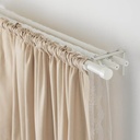 IKEA HUGAD Curtain Rod, White 120-210 cm