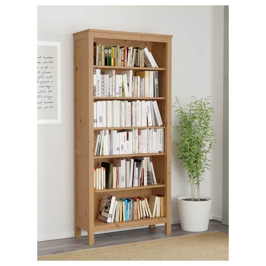 IKEA HEMNES Bookcase, Light Brown Size 90X198 cm