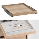 IKEA KOMPLEMENT Pull-out  Tray, White Stained Oak Effect, 50X58 cm