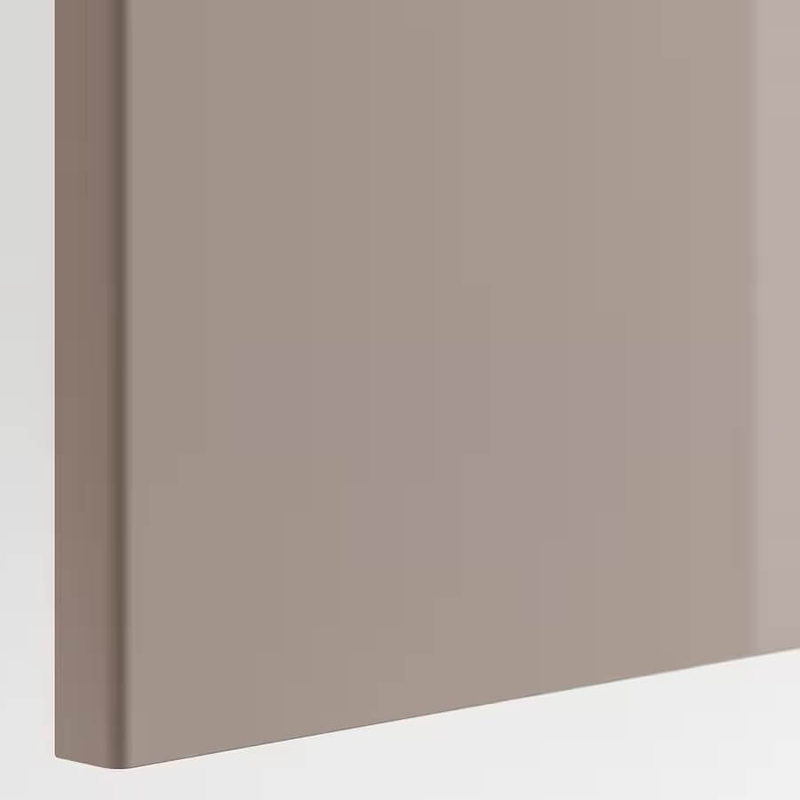 IKEA FARDAL Door with Hinges, High-Gloss-Dark Beige 50X229 cm