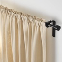 IKEA RACKA Curtain Rod, Black 210-385cm