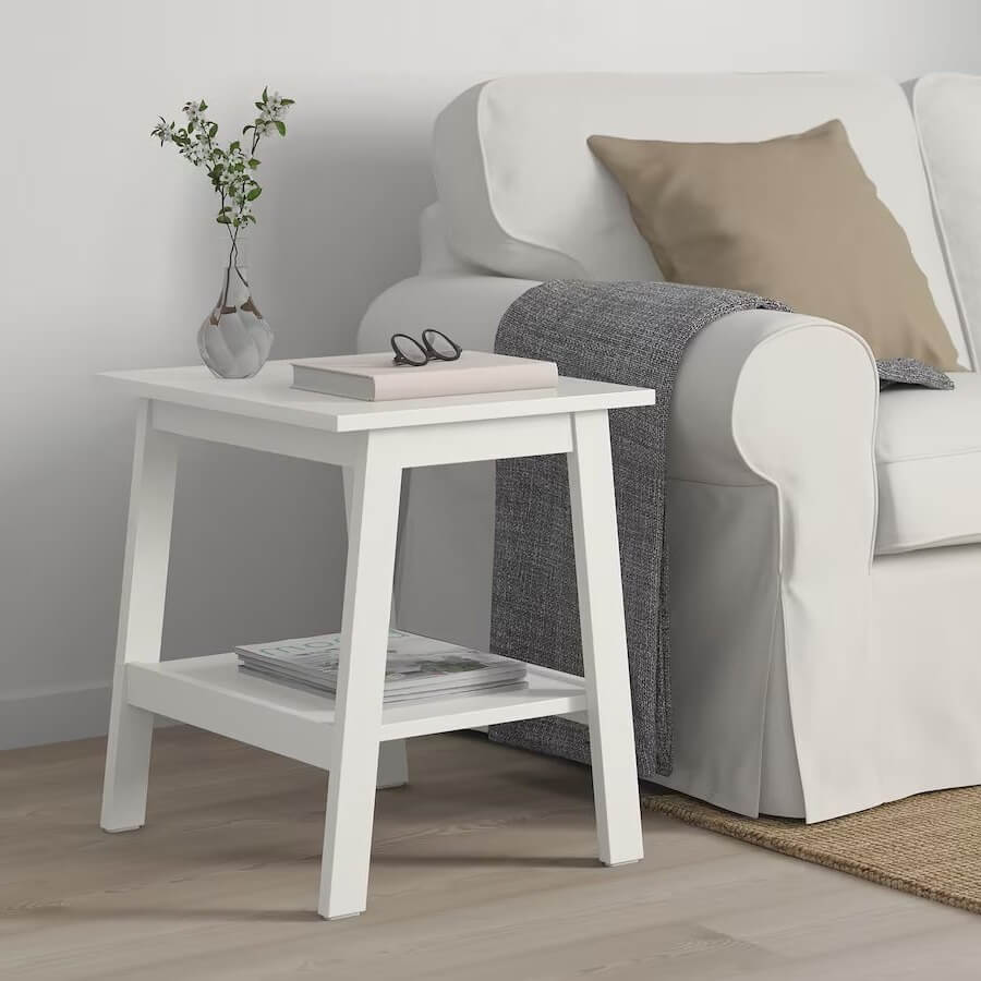 IKEA Lunnarp Side Table, White