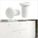 Ikea GUBBARP knob white 21 mm