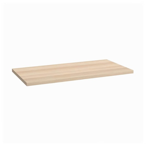 IKEA LAGKAPTEN - OLOV Desk White Stained Oak Effect-Black 120X60 cm