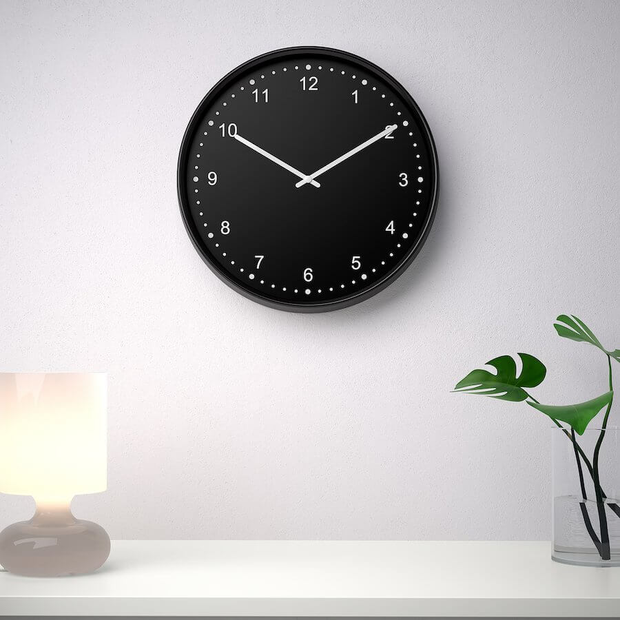 IKEA Bondis Wall Clock Black