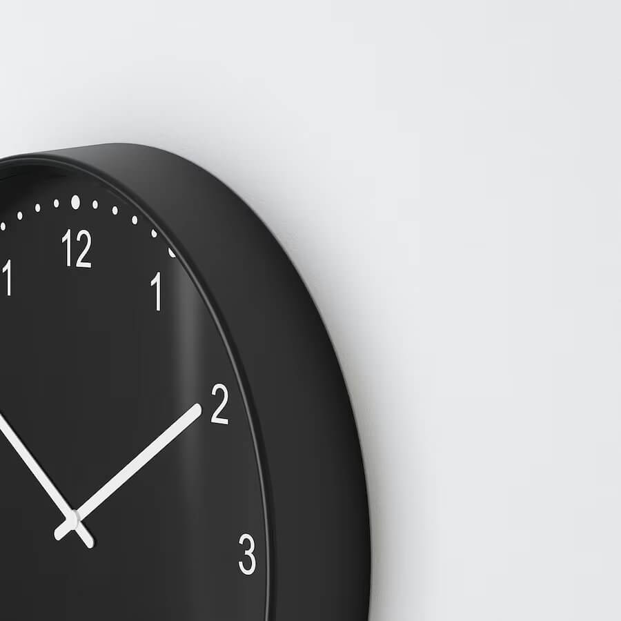 IKEA Bondis Wall Clock Black