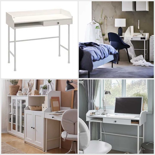 IKEA HAUGA Desk White 100X45 cm