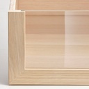 KOMPLEMENT Drawer with Glass Front, White Stained Oak Effect, 75X58 cm