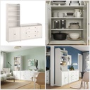 Ikea HAUGA Storage combination white 210x46x199 cm