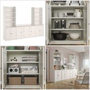 Ikea HAUGA Storage combination white 279x46x199 cm