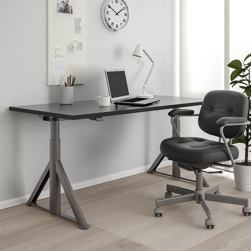 IKEA Idasen Desk Sit-Stand, Black, Dark Grey