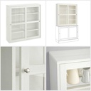 Ikea HAVSTA Glass-door cabinet white 121x35x123 cm