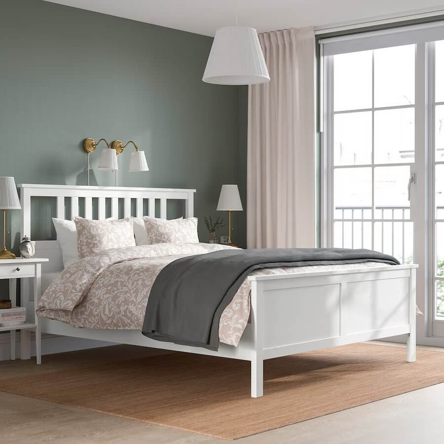 IKEA HEMNES Super King Bed Frame| White| Solid Wood| Luröy