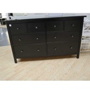 Ikea HEMNES Chest of 8 drawers, black-brown 160x96 cm