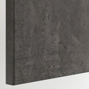 IKEA BESTA TV Bench with Doors, Black-Brown-Kallviken Concrete Effect
