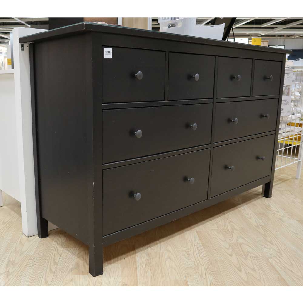Ikea HEMNES Chest of 8 drawers, black-brown 160x96 cm